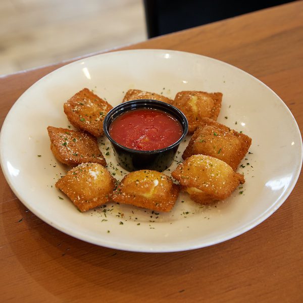 Our toasted ravioli appetizer.